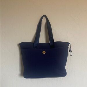 Tommy Hilfiger Blue Tote Bag Structured Minimalist Design